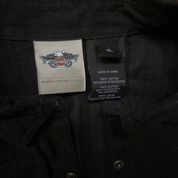 Harley-Davidson short sleeve button down - Picture 3 of 5